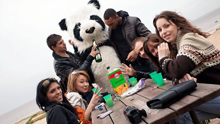 College Fuck Parties - Real college sex party with a Panda-boy pic