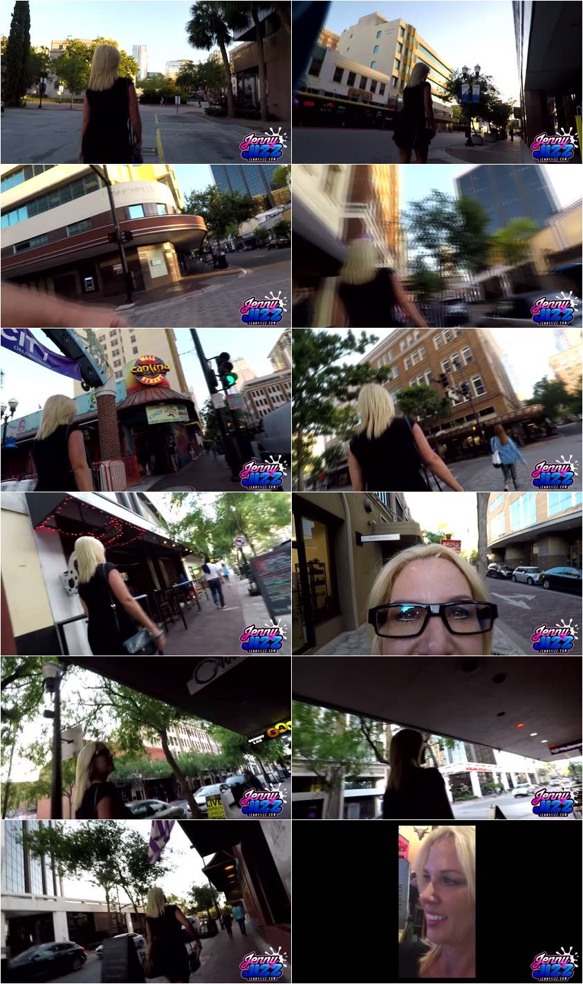 Cumwalk on the streets of downtown - Jennyjizzxxx - Full HD/MP4