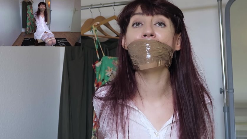 Cover 2 CUSTOM: Tied up & tape gagged nurse - Full HD/MP4