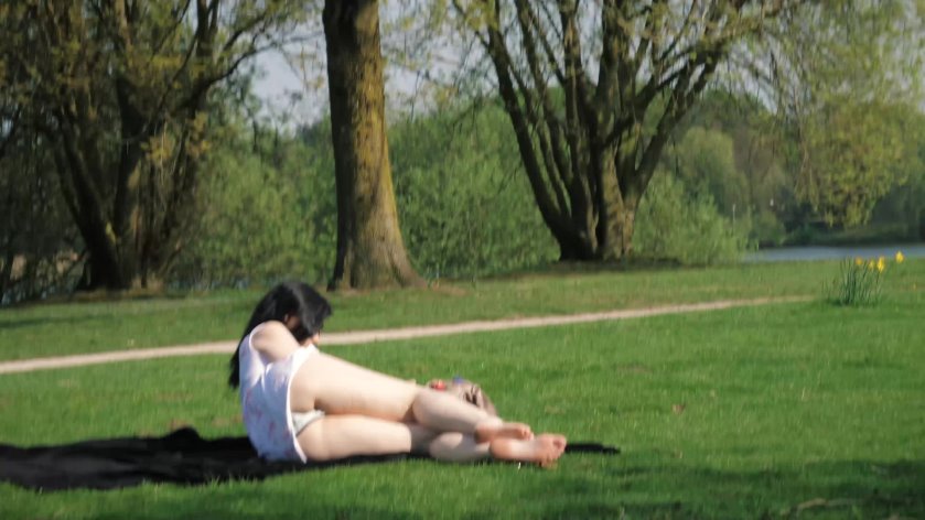 1Mandala1 - 4K Spying On Young Woman Sunbathing - 4K Ultra HD/MP4