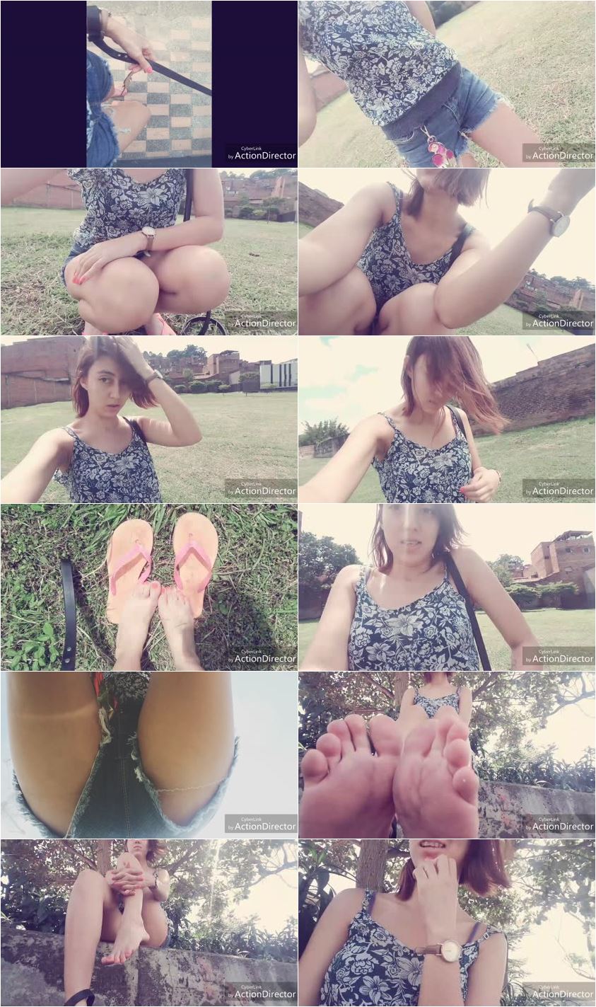 Screenlist AngelMystic - Walking the dog! Teaser outdoors - HD/MP4