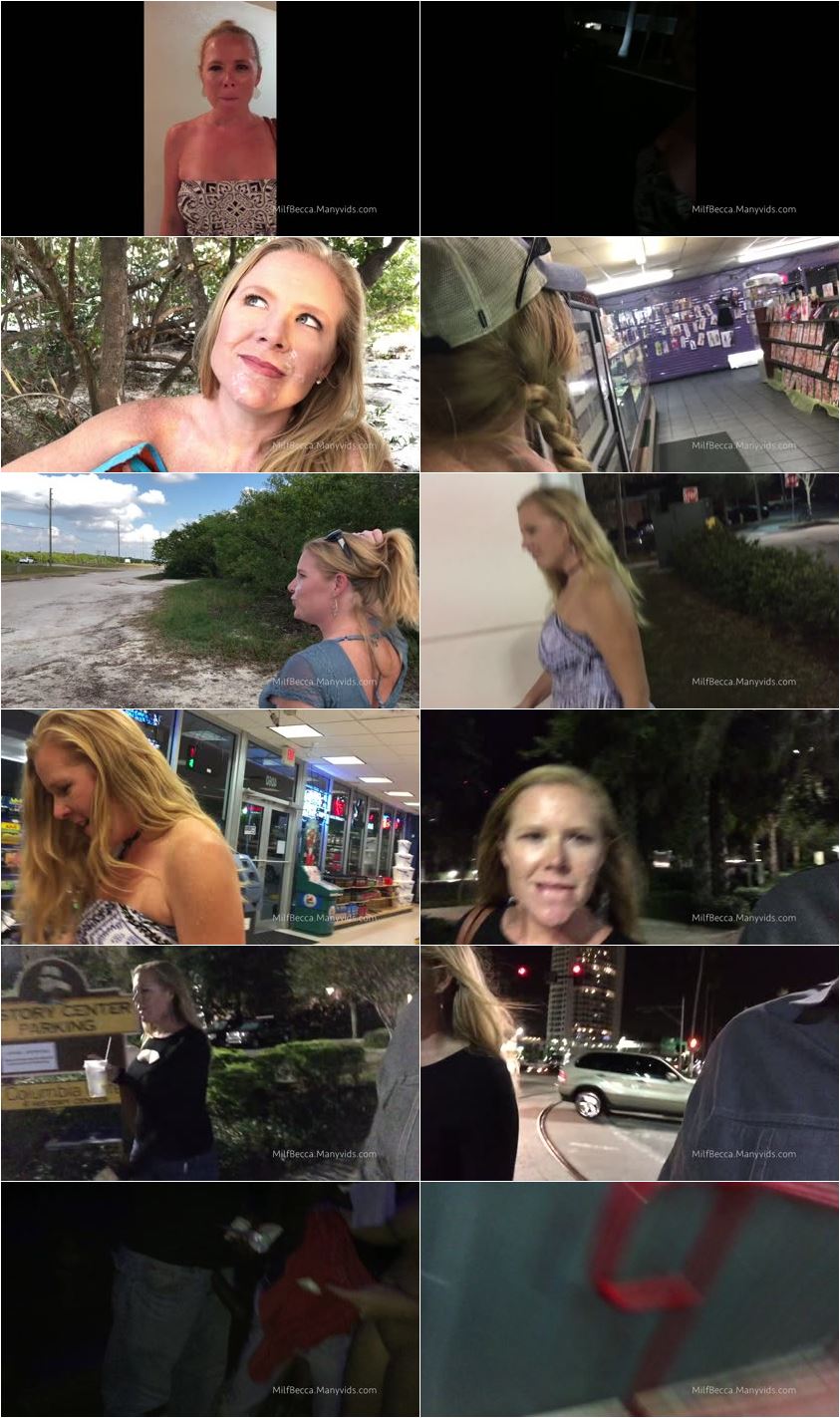 Screenlist MilfBecca - All 7 of my Cumwalks - Full HD/MP4