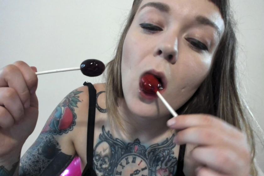 DOUBLE LOLLIPOP ASMR AND SPITMOUTH PLAY Feliciafisher Full HDMOV