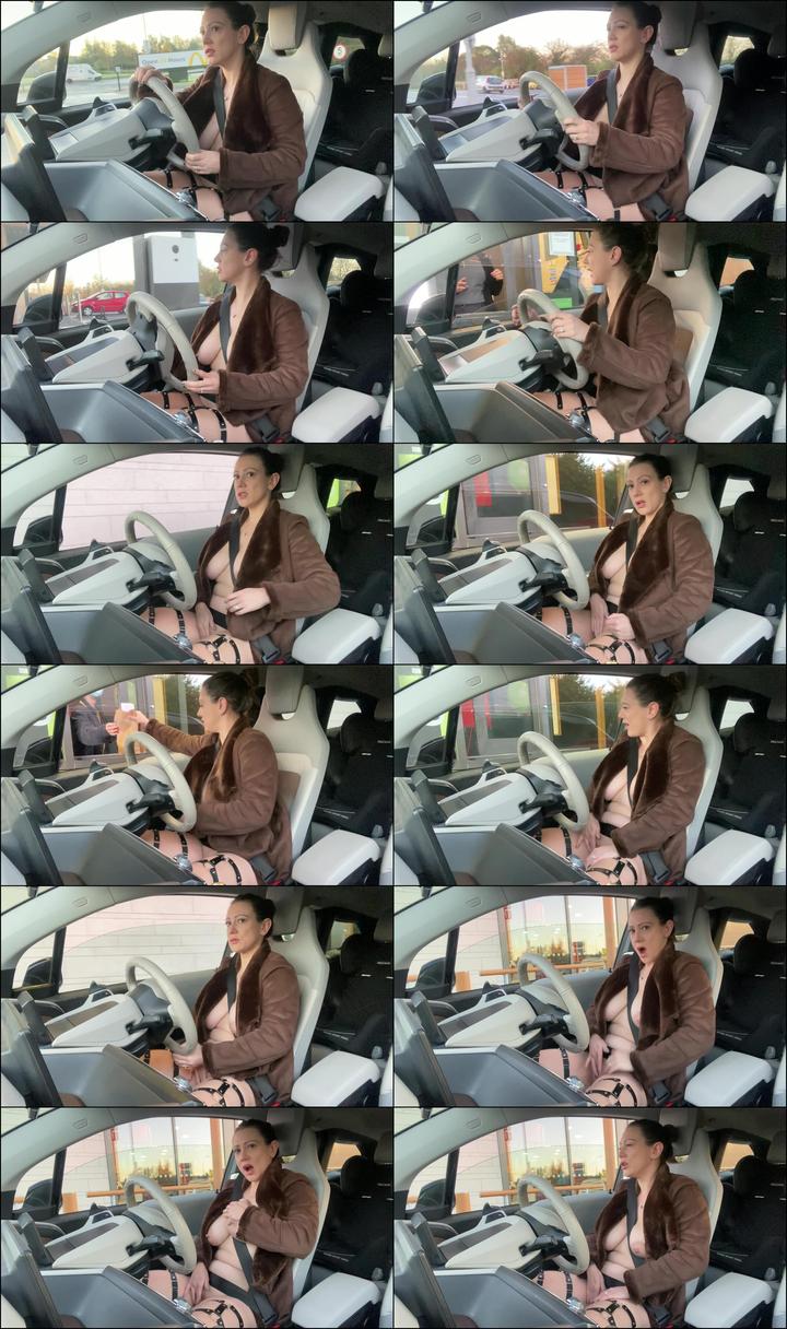 SuzieLove212 - Almost Naked in the Drive Thru - FullHDMP4 - ManyVids